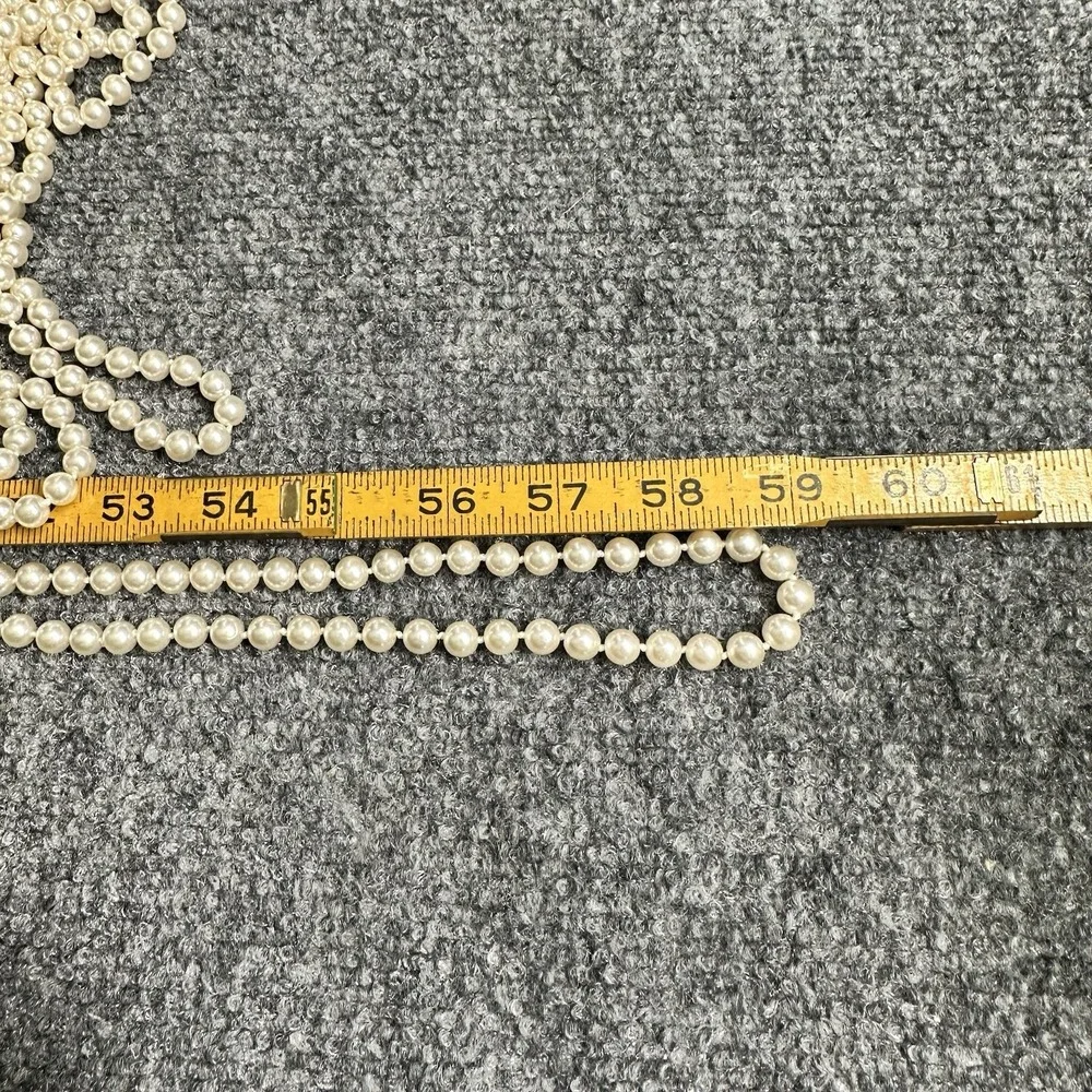 lot of 3 vintage faux pearl necklaces ~60